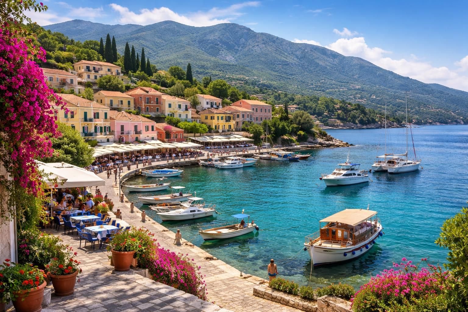 explorez kassiopi, un charmant village grec plein d'histoire, de paysages magnifiques et d'activités incontournables pour tous les voyageurs.