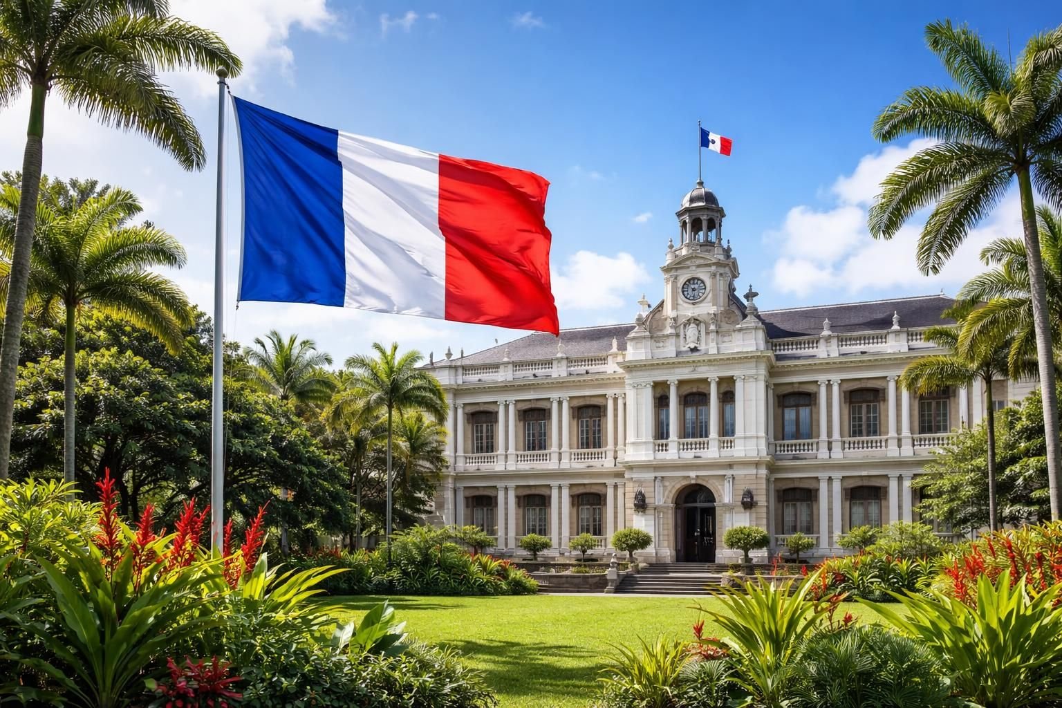 découvrez l'histoire et la signification du drapeau de la réunion, son origine et les symboles qui le composent.