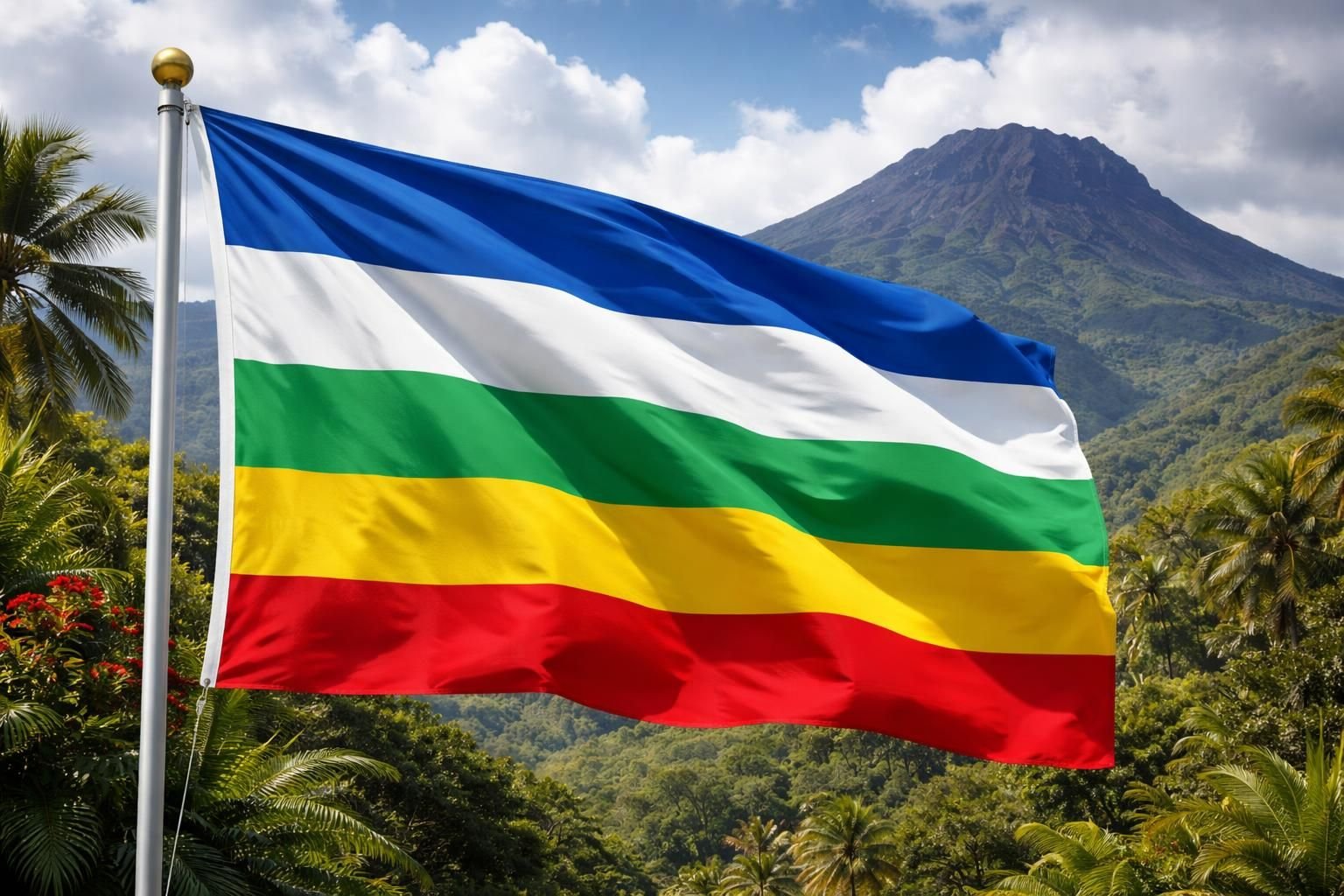 découvrez l'histoire et la signification du drapeau de la réunion, ses origines et les symboles qui représentent cette île unique.